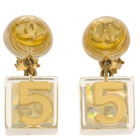 holographic chanel earrings|chanel extrait earrings.